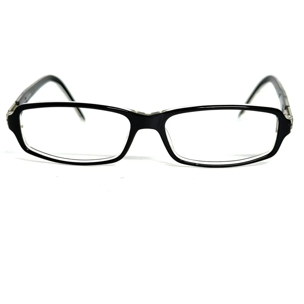 Burberry B8426 YV7 Black Clear Rectangular Eyeglass Frames 140mm